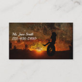 Visitenkarte "Kind im Reifen" (Vorderseite)