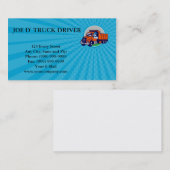 Visitenkarte-Kipper-Fahrer-Daumen Up Kreis C Visitenkarte (Vorne/Hinten)