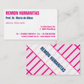 Visitenkarte klar und (Vorne/Hinten)