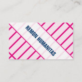 Visitenkarte klar und (Rückseite)