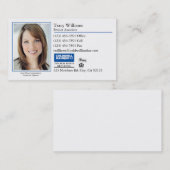 Visitenkarte: Klassisches Foto Visitenkarte (Vorne/Hinten)