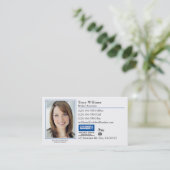 Visitenkarte: Klassisches Foto Visitenkarte (Stehend Vorderseite)