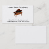 Visitenkarte: Klavierstunden Visitenkarte (Vorne/Hinten)