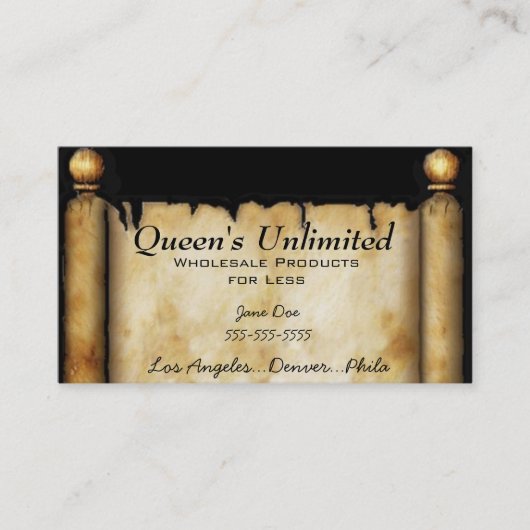 Visitenkarte-königlicher Entwurf Visitenkarte (Vorderseite)