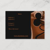 Visitenkarte Kupfer Abstrakt braun Schwarz 2 (Rückseite)