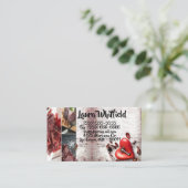 Visitenkarte Land Holzschlüssel für mein Herz rust (Stehend Vorderseite)