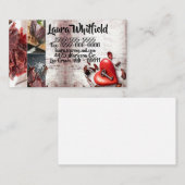 Visitenkarte Land Holzschlüssel für mein Herz rust (Vorne/Hinten)