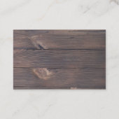 Visitenkarte Lebensmittelbranche (Rückseite)