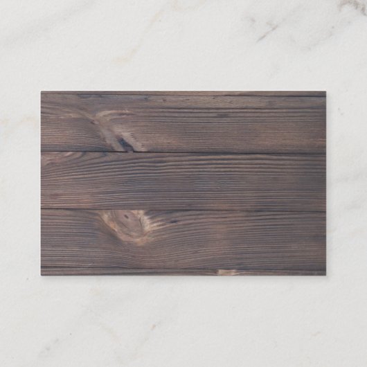 Visitenkarte Lebensmittelbranche (Rückseite)