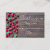 Visitenkarte Lebensmittelbranche (Vorderseite)