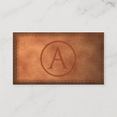 Visitenkarte Leder Brief A (Rückseite)