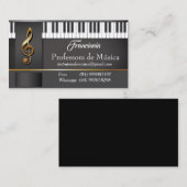 Visitenkarte Lehrer Musica (Vorne/Hinten)