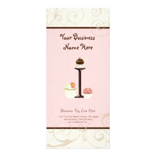 Visitenkarte - Letter I Monogram Dessert Bak Werbekarte