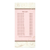 Visitenkarte - Letter M Monogram Dessert Bak Werbekarte (Hinten)