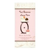 Visitenkarte - Letter O Monogram Dessert Bak Werbekarte (Vorne)