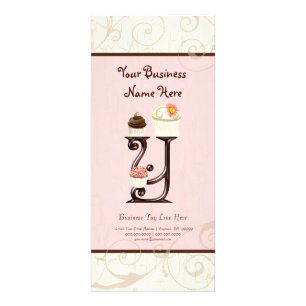 Visitenkarte - Letter Y Monogram Dessert Bak Werbekarte
