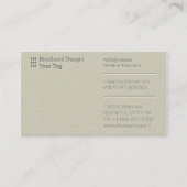 Visitenkarte Letterpress Business Man Company (Vorderseite)