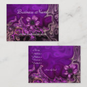 Visitenkarte Lila Blumengeschäft (Vorne/Hinten)
