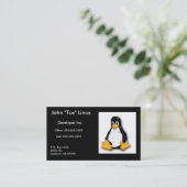 Visitenkarte Linuxs Tux (Stehend Vorderseite)