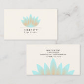 Visitenkarte - Lotus-Pastell (Vorne/Hinten)