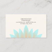 Visitenkarte - Lotus-Pastell (Rückseite)