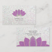 Visitenkarte - Lotus schillernd (Vorne/Hinten)