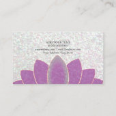 Visitenkarte - Lotus schillernd (Rückseite)