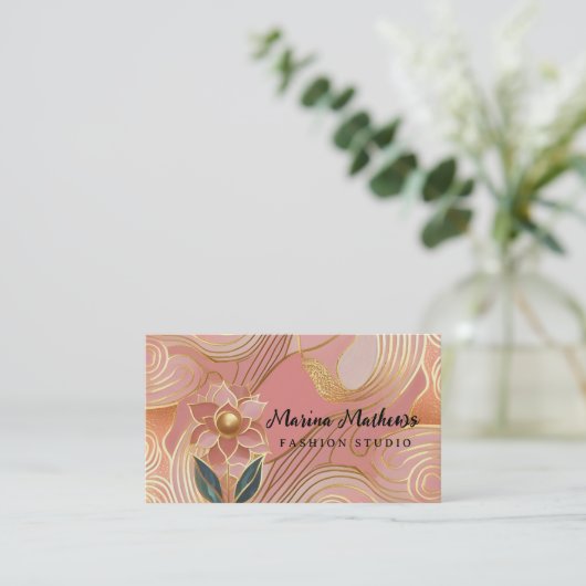 Visitenkarte Luxus elegant (Stehend Vorderseite)