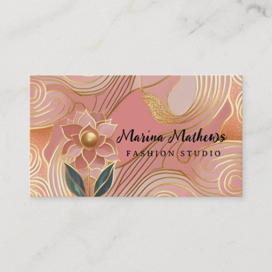 Visitenkarte Luxus elegant (Vorderseite)