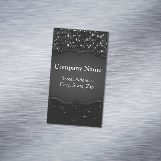 Visitenkarte-Magnet KristallBling Strass Magnetische Visitenkarte (Beispiel)