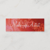 Visitenkarte "Make-up Artist" (Rückseite)