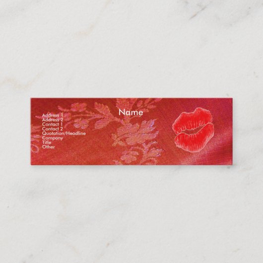 Visitenkarte "Make-up Artist" (Vorderseite)