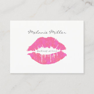 Visitenkarte - Make-uplippenrosa