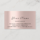 Visitenkarte Makeup Artist Lashes Brows Terminkarte (Rückseite)