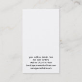 Visitenkarte malen und verzierend (Rückseite)