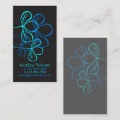 Visitenkarte, Mama-Karten-helles Blau auf Telefonnummerkarte (Vorne/Hinten)