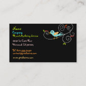 Visitenkarte, Marketing Visitenkarte (Rückseite)