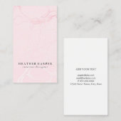Visitenkarte - Marmorrosa (Vorne/Hinten)
