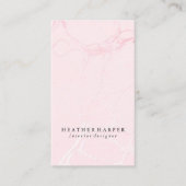 Visitenkarte - Marmorrosa (Vorderseite)