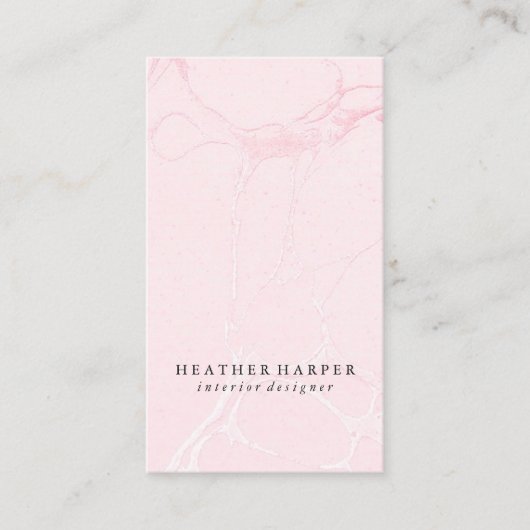 Visitenkarte - Marmorrosa (Vorderseite)
