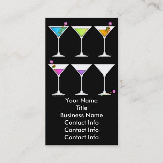 Visitenkarte - Martinis geht, geht, geht, (Vorderseite)