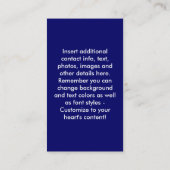 Visitenkarte - Martinis sollten steuerfrei sein (Rückseite)