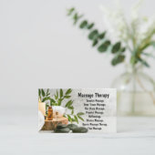 Visitenkarte "Massage Therapist" (Stehend Vorderseite)