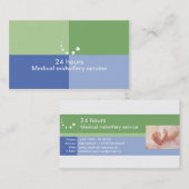 Visitenkarte Medizinischer Service Physiotherapie (Vorne/Hinten)