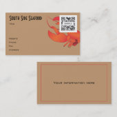 Visitenkarte-Meeresfrüchte Visitenkarte (Vorne/Hinten)