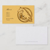 Visitenkarte - metallisches Pferd (Vorne/Hinten)