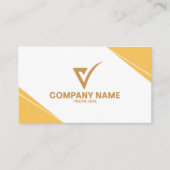 Visitenkarte | Minimal Luxus Eigenname & Logo (Vorderseite)