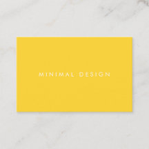 Visitenkarte Minimal Yellow Business Card