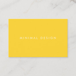 Visitenkarte Minimal Yellow Business Card