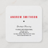 Visitenkarte Minimalistische, benutzerdefinierte V (Vorderseite)